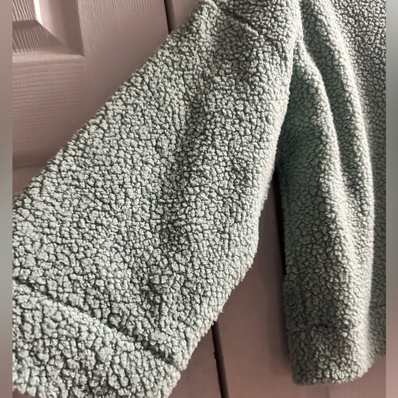 🆕 GAP Mockneck Pullover Sherpa Sweatshirt Size Large - Picture 3 of 13